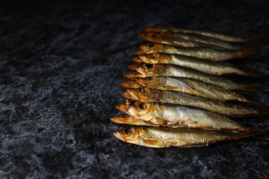 Lezzetli yemek kavramı - lezzetli füme balık