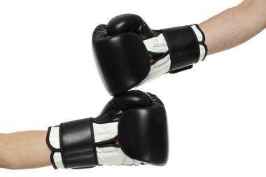 PNG, boks eldivenleri, beyaz arka planda izole edilmiş.