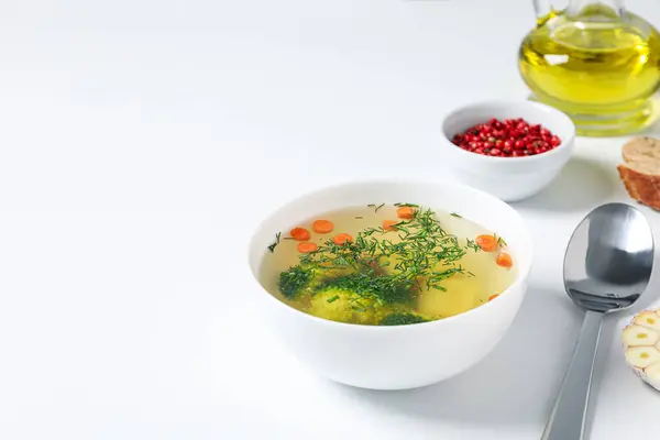 Овощной Суп Здоровое Питание Здоровый Образ Жизни — стоковое фото