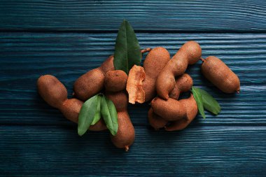 Demirhindi meyvesi, lezzetli yemek konsepti, taze demirhindi.