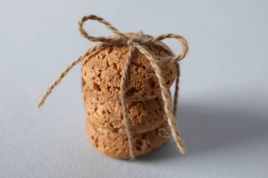 Lezzetli, kokulu Hollanda Noel kurabiyeleri. Yakın plan.