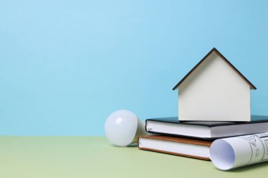 Metin için alanı olan ev tasarımı kavramı.