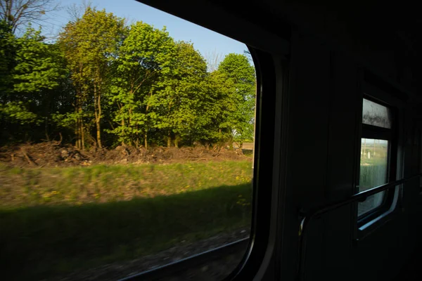 A beautiful view from the train window