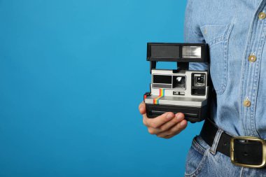 Retro kamera, retro kamerada fotoğraf çekimi