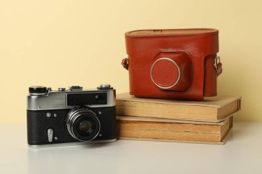 Retro kamera, retro kamerada fotoğraf çekimi