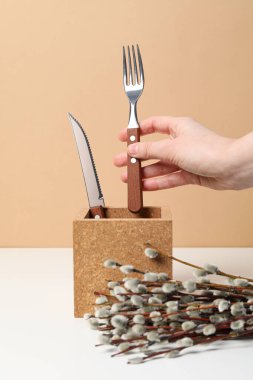 Bahar tatili - Paskalya, söğütle Paskalya konsepti