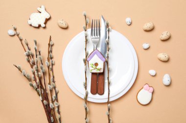 Bahar tatili - Paskalya, söğütle Paskalya konsepti