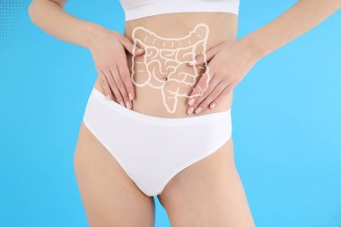 Kilo kaybı ve sağlıklı yaşam tarzı konsepti, reklam için resim