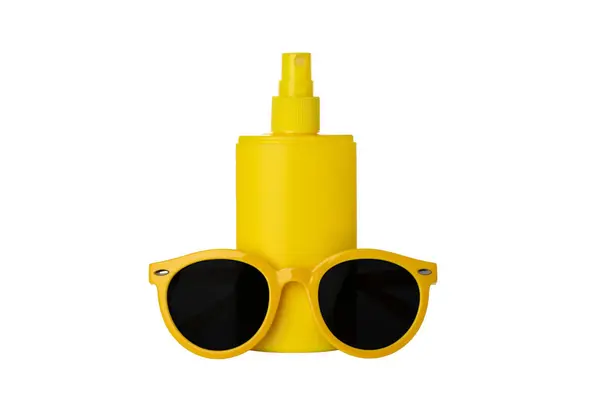 Png Paraplyskydd Med Glasögon Isolerad Vit Bakgrund — Stockfoto