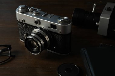 Retro kamera, retro kamerada fotoğraf çekimi