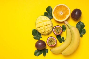 Lezzetli, egzotik ve tropikal meyve kavramı