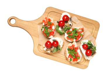 PNG, ızgara sebzeli iştah açıcı bir sandviç, beyaz arka planda izole edilmiş..