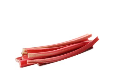 PNG, Rhubarb sapları, beyaz arkaplanda izole edilmiş.
