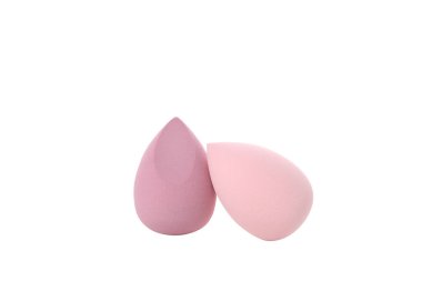 PNG, çok renkli makyaj süngeri, beyaz arkaplanda izole edilmiş.