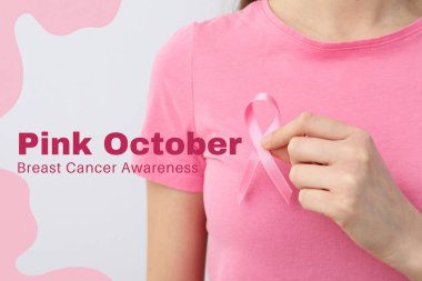 Meme kanseri ayı için güzel bir tematik kart.