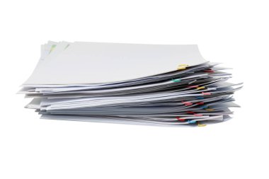 PNG, Ofis aksesuarları konsepti, ataç, beyaz arkaplanda izole edilmiş