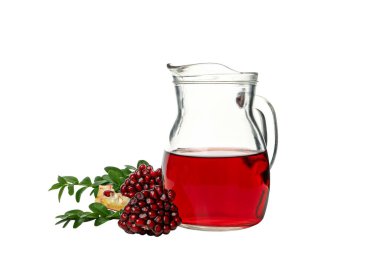 PNG, nar suyu, taze nar, beyaz arkaplanda izole.