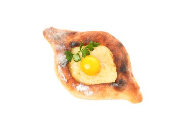 PNG, Khachapuri, tasty baking food, isolated on white background clipart