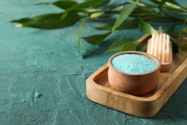 Deniz tuzu, rahatlama konsepti, spa ve kişisel bakım.