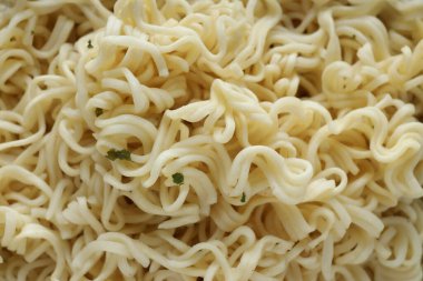 Lezzetli fast food kavramı - hazır şehriye