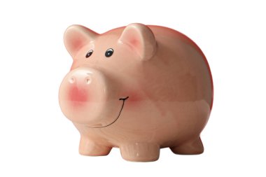 Kara Cuma, pembe domuz kumbarası. Üretici yapay zeka teknolojisi PNG ile yaratılmış.