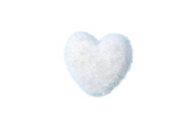 Mutlu yıllar, kalp şeklinde kartopu yakın plan, Üretken yapay zeka teknolojisi, PNG