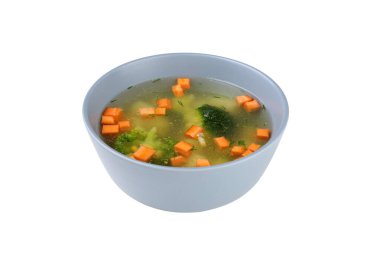 PNG, sebze çorbası, beyaz arka planda izole edilmiş.
