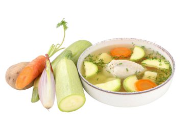 PNG, sebze çorbası, beyaz arka planda izole edilmiş.