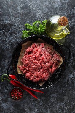 Yer eti, lezzetli et yemeği kavramı.