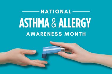 Astım ve Alerji Farkındalık Ayı, Eller astım ve alerji farkındalığını ön plana çıkaran bir astım spreyini geçirir.
