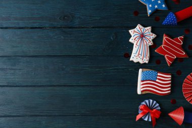 4 Temmuz kutlamaları için şölen süsleri.