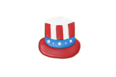 PNG, şapka şeklinde kurabiyeler, beyaz arka planda izole edilmiş.