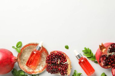 Kişisel bakım ve cilt ürünleri kavramı - nar kozmetiği