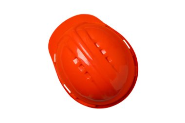 Turuncu kasket İşçi Bayramı 'nı temsil ediyor ve beyazlar içinde izole edilmiş Amerikan işçilerini onurlandırıyor.