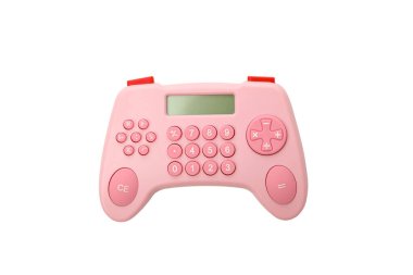 PNG, Pembe oyun joystick, beyaz arkaplanda izole