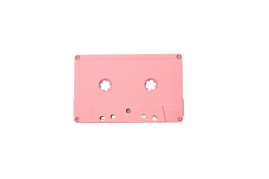 PNG, Pembe kaset, beyaz arkaplanda izole