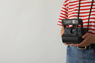 Retro kamera, retro kamerada fotoğraf çekimi