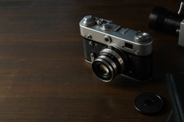 Retro kamera, retro kamerada fotoğraf çekimi