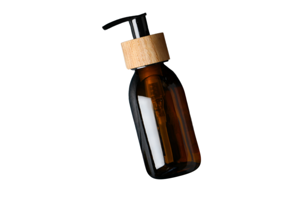 Kozmetik için şık bir pompa şişesi, beyaza izole edilmiş, PNG