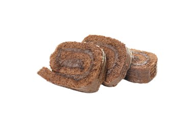 Pasta rulosu beyaz arkaplanda izole edildi, PNG