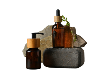 Doğal malzemeli kahverengi cam, beyaz üzerine izole edilmiş, PNG.