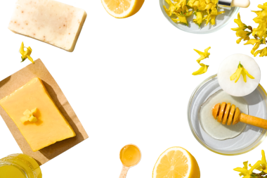 Doğal malzemeli sarı sabun, beyaz üzerine izole edilmiş, PNG