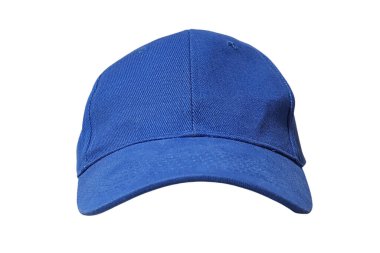 Açık havada güneşli günlere uygun şık mavi başlık, beyazda izole edilmiş, PNG