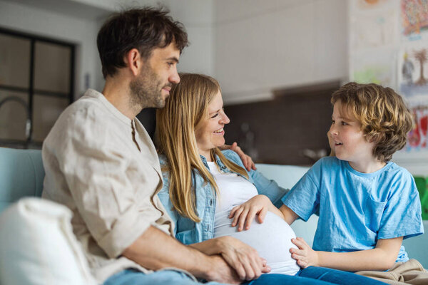 Young family waiting for the new baby