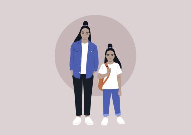 Aile ilişkileri, aynı saç kesimini takan iki karakter, farklı nesillerden akrabalar.