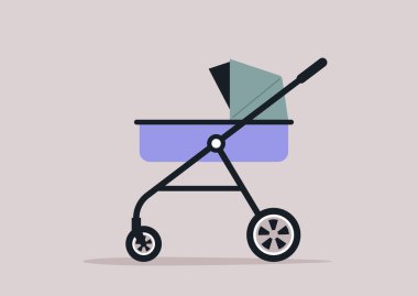 İzole bir taşıyıcı bebek resmi, çocukluk ekipmanları