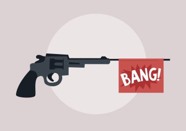 Bang Flag Gun, şaka yapmak için kullanılan bir oyuncak.