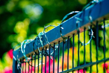 Almanya 'da dikenli tellerle çitleri kapatın..