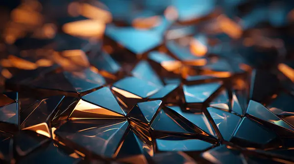 shiny metallic diamond shapes abstract background