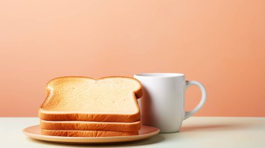 Bir tabak ekmek ve bir fincan